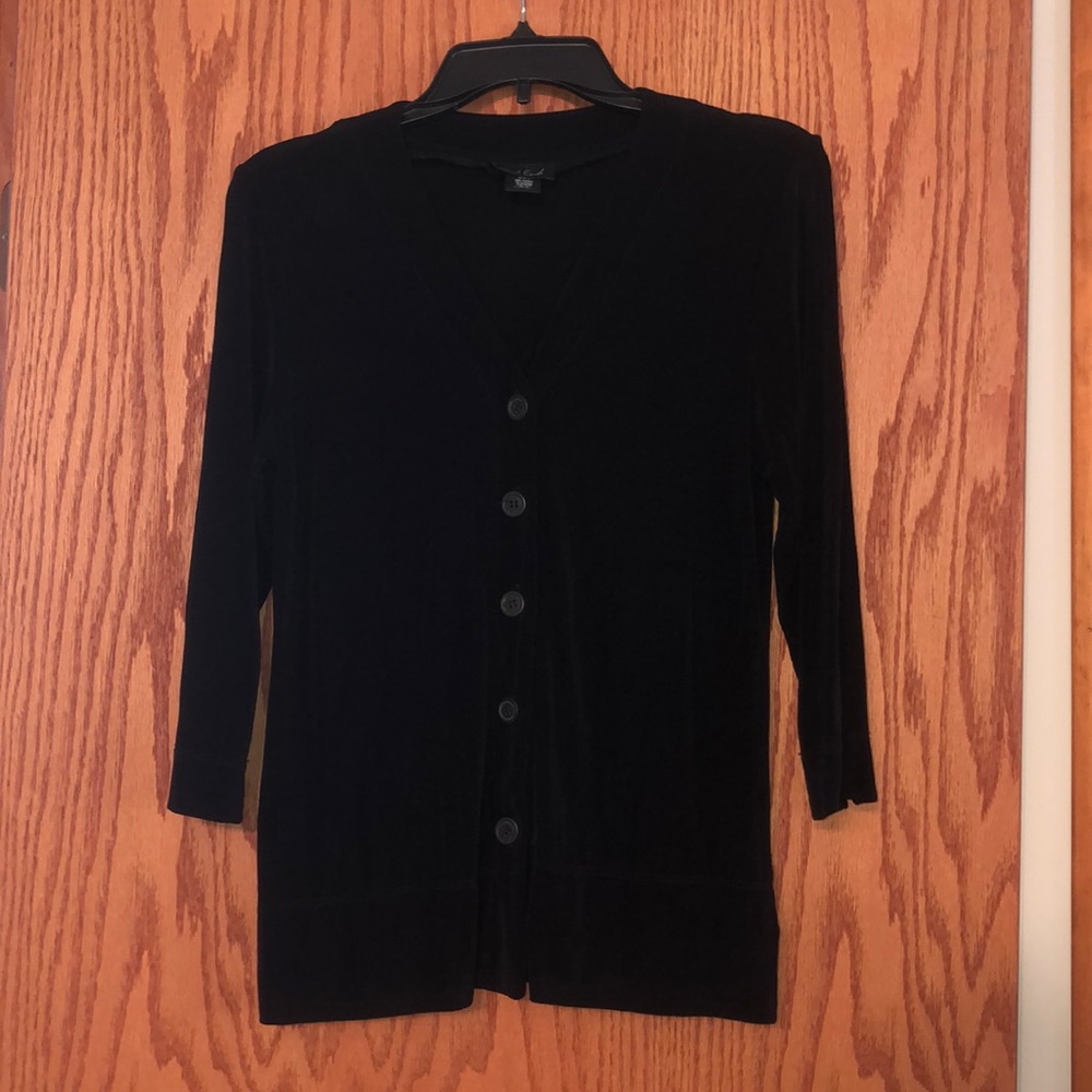 Black button up cardigan